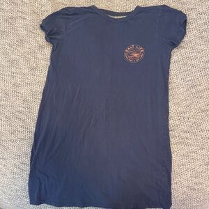Salt Life T-Shirt Dress / Beach Cover Up Women’s Medium Navy Blue Casual Coasta